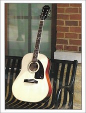 Guitarra acústica Epiphone AJ 220 ST Advanced Jumbo impressão fotográfica pin-up 8 x 11, usado comprar usado  Enviando para Brazil