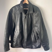 Men black leather for sale  Wakefield