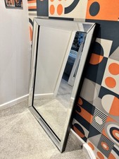 Silver wall mirror for sale  DERBY