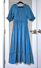 Vestido longo maxi bainha de babado azul-petróleo GG comprar usado  Enviando para Brazil