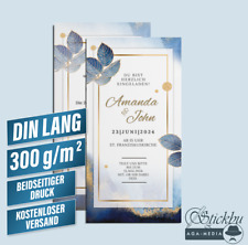 Hochzeit einladungskarte einla gebraucht kaufen  Düsseldorf