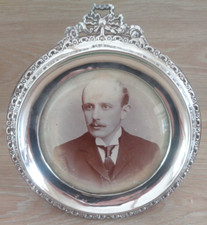 Moldura para fotografia vintage prata esterlina h/m 1942 madeira traseira - Mappin & Webb comprar usado  Enviando para Brazil