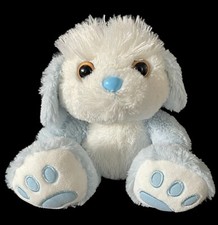 Usado, Brinquedo de pelúcia Toys R Us branco azul pés grandes filhote de cachorro poodle 10" Lovey 2016 comprar usado  Enviando para Brazil