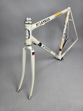Usado, Rahmen Set Pinarello Banesto Team weiß Campagnolo 52 cm vintage steel frame 130 comprar usado  Enviando para Brazil