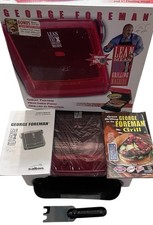 George Foreman Grill tamanho familiar GR19BWR grande superfície de cozimento nova na caixa vermelha, usado comprar usado George Foreman Grill tamanho familiar GR19BWR grande superfície de cozimento nova na caixa vermelha, usado comprar usado  Enviando para Brazil