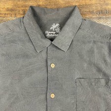 Tommy Bahama Men's Silk Shirt XL Palm Leaf Embossed Short Sleeve Button Front comprar usado Tommy Bahama Men's Silk Shirt XL Palm Leaf Embossed Short Sleeve Button Front comprar usado  Enviando para Brazil