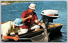 Cartão postal K25/ Grand Rapids Ohio cromado Evinrude motor de barco de pesca 172 comprar usado  Enviando para Brazil
