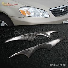 Farol de sobrancelha de fibra de carbono real para Toyota Corolla 03 08, usado comprar usado  Enviando para Brazil