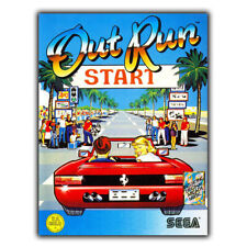 Placa de parede Out Run Arcade SINAL METAL retrô gamer homem caverna sala de jogos comprar usado  Enviando para Brazil