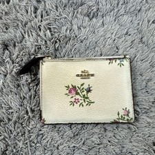 Porta-moedas e cartões Coach PVC couro padrão floral usado comprar usado  Enviando para Brazil