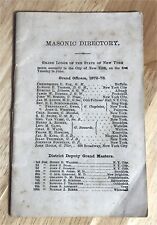 1872 state masonic for sale  Lisbon