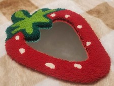 Strawberry tufted mirror for sale  Wyandotte