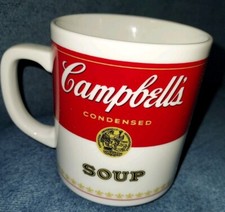 Caneca de café sopa condensada Campbell's Corning vidro porcelana genuíno vintage, usado comprar usado  Enviando para Brazil