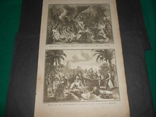1728 incisione rame usato  Roma