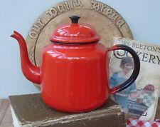 Red enamel tea for sale  BRIDGNORTH