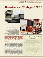 mauerbau 13 august 1961 gebraucht kaufen  Berlin