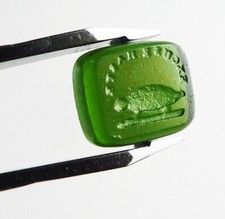Green glass intaglio for sale  PETERBOROUGH