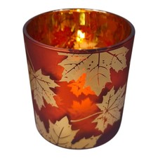 Teelichthalter glas herbst gebraucht kaufen  Finnentrop
