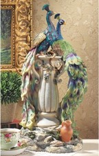 Paons au paradis Statue de Décor de Maison, 48 cm, polyrésine, palette complète comprar usado  Enviando para Brazil