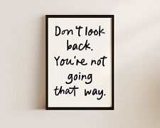 Look back motivational for sale  PULBOROUGH