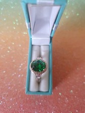 Diamonique ring silver for sale  MANCHESTER