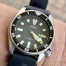 Vintage Seiko 4205-0155 Mergulhador 150m Automático Mostrador Preto/Bezel Relógio de Data comprar usado  Enviando para Brazil
