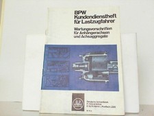 Bpw kundendienstheft lastzugfa gebraucht kaufen  Lahstedt