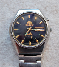 Relógio masculino Orient Crystal 3 estrelas preto vintage automático 21 joias Japão comprar usado  Enviando para Brazil