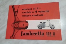 Libretto pubblicitario lambret usato  Genova