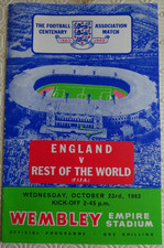England rest programme for sale  NOTTINGHAM