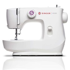 Máquina de costura portátil Singer de aço com iluminação LED e acessórios, branca (usada) comprar usado  Enviando para Brazil