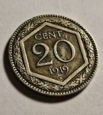 Centesimi 1919 bordo usato  Cecina