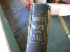 "Martin's Bench and Bar" 1883. Very Rare comprar usado  Enviando para Brazil