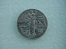 Lire argento 1911 usato  Napoli