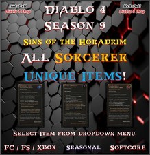 ✨Diablo 4✨Sezon 9✨Magiczne unikalne przedmioty✨1 - 4 GA✨Wszystkie unikalne✨Najtańsze✨24/7✨ na sprzedaż  Wysyłka do Poland
