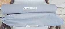 Tapete de ioga Reebok, 4mm de espessura (68”x 24”) textura aderente, fácil de enrolar, cinza, usado comprar usado  Enviando para Brazil
