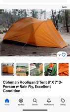 Coleman Hooligan 3 tendas 8' X 7' 3 pessoas com mosca de chuva, excelente estado comprar usado  Enviando para Brazil