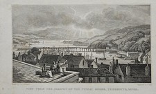 Antique print view for sale  LISKEARD