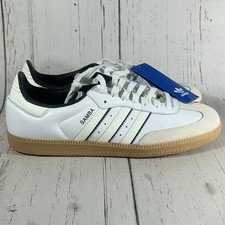 Adidas Samba Masculino OG Originals Couro Branco Tamanho 10.5 ID1480 comprar usado  Enviando para Brazil