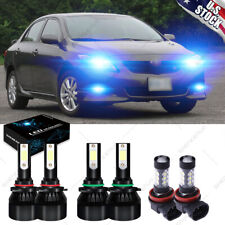 Kit de lâmpadas de neblina alta baixa para Toyota Corolla 2009-2016 6x 8000K farol de LED comprar usado  Enviando para Brazil