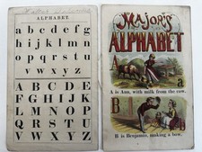 Major’s ABC Alphabet c1860’s McLoughlin color chromolithography juvenile book segunda mano  Embacar hacia Mexico