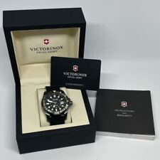 VICTORINOX Dive Master 500 relógio de pulso data quartzo SS preto gelo com caixa de papéis comprar usado  Enviando para Brazil