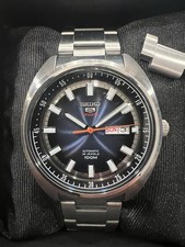 SEIKO 5 Sports SRPB15 relógio automático 4R36 mostrador azul retrô tartaruga aço data do dia, usado comprar usado  Enviando para Brazil
