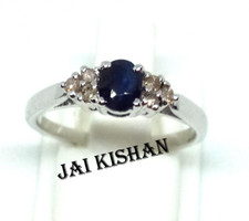 Elegante anel feminino de prata esterlina 925 com pedra preciosa de safira azul presentes comprar usado  Enviando para Brazil