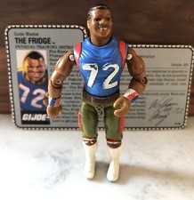 G.I. Joe William Perry The Fridge 1987 Figura e Cartão de Arquivo Oferta de Correio, Solto, usado comprar usado  Enviando para Brazil