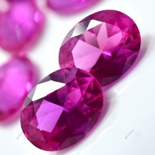 50 peças pedras preciosas naturais Moçambique corte oval rubi rosa CERTIFICADO  comprar usado  Enviando para Brazil