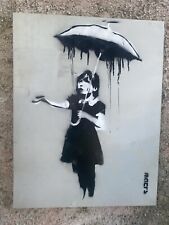Banksy umbrella girl usato  Orsago