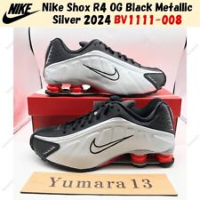 Usado, Nike Shox R4 OG preto prata metálica 2024 BV1111-008 EUA tamanho masculino comprar usado  Enviando para Brazil