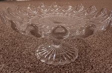 Vintage glass pedestal for sale Vintage glass pedestal for sale  BISHOP AUCKLAND