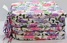 Almofada de assento de pátio interna/externa floral pastel quadrada almofada de cadeira bistrô amarrar atrás x6 comprar usado  Enviando para Brazil